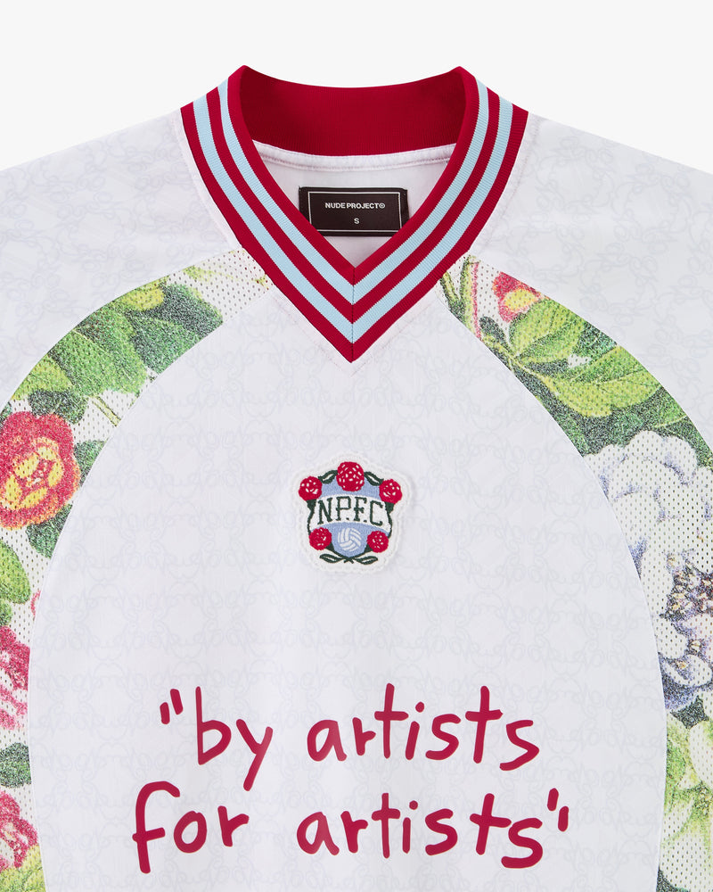 Blaze Football Long-Sleeve Tee White