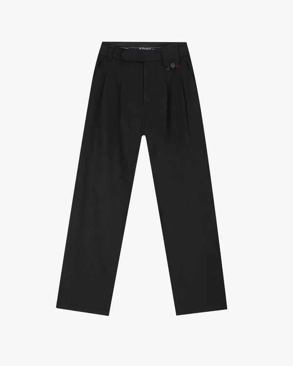 Vinyl Chino Pants Black