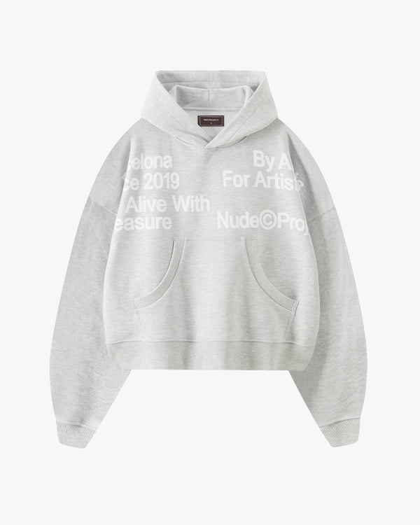 Location Boxy Hoodie Grey
