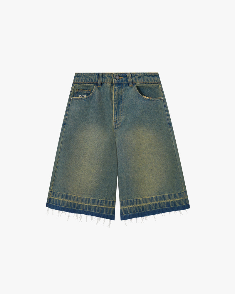 Old Baggy Denim Shorts Indigo