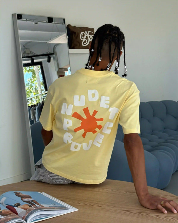 Astro Tee Pale Banana