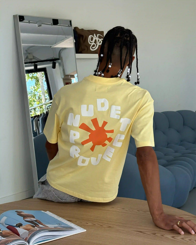 Astro Tee Pale Banana