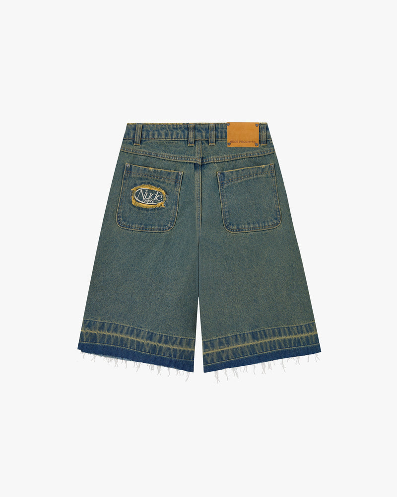 Old Baggy Denim Shorts Indigo