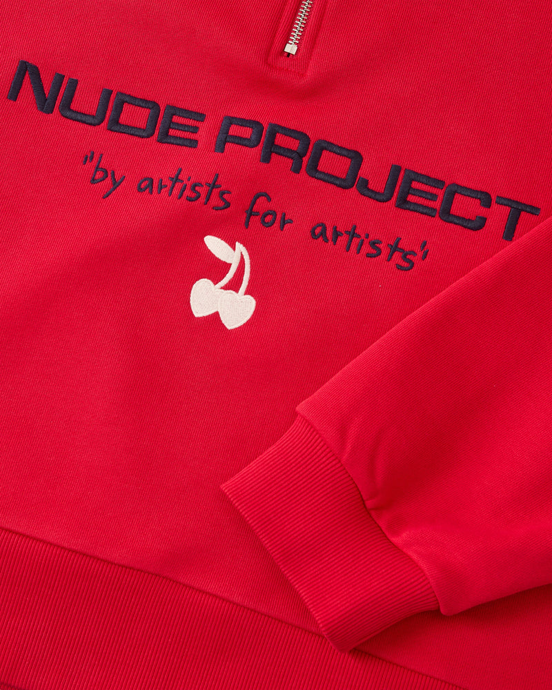 Sport Quarter-Zip Red