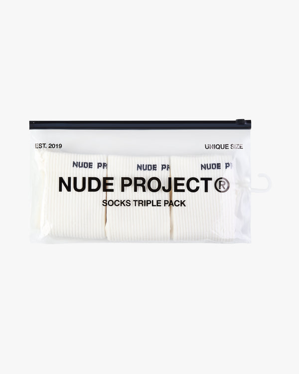 All day Socks White 3xPack