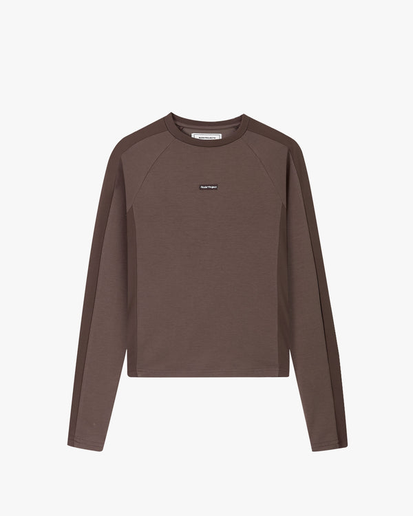 Tech Longsleeve Tee Brown