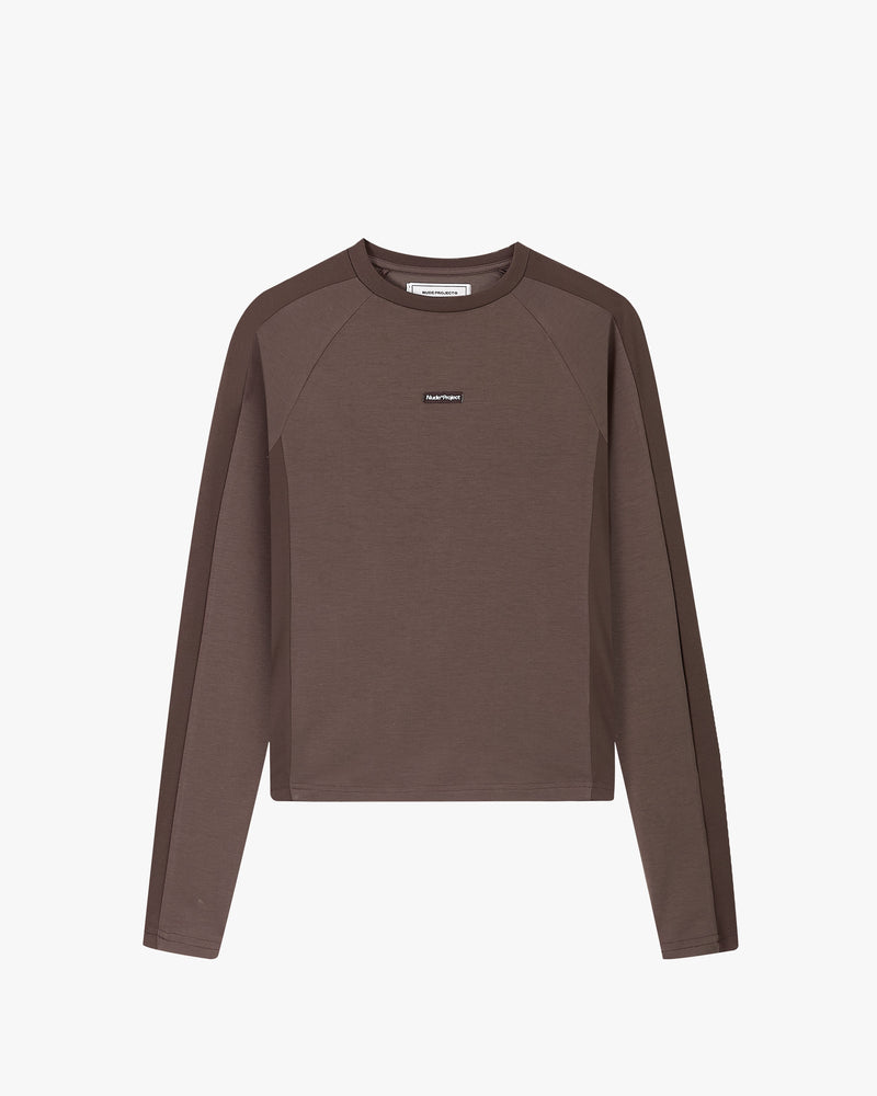 Tech Longsleeve Tee Brown