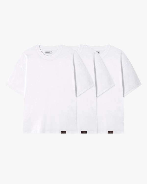 Basic Tee White 3xPack