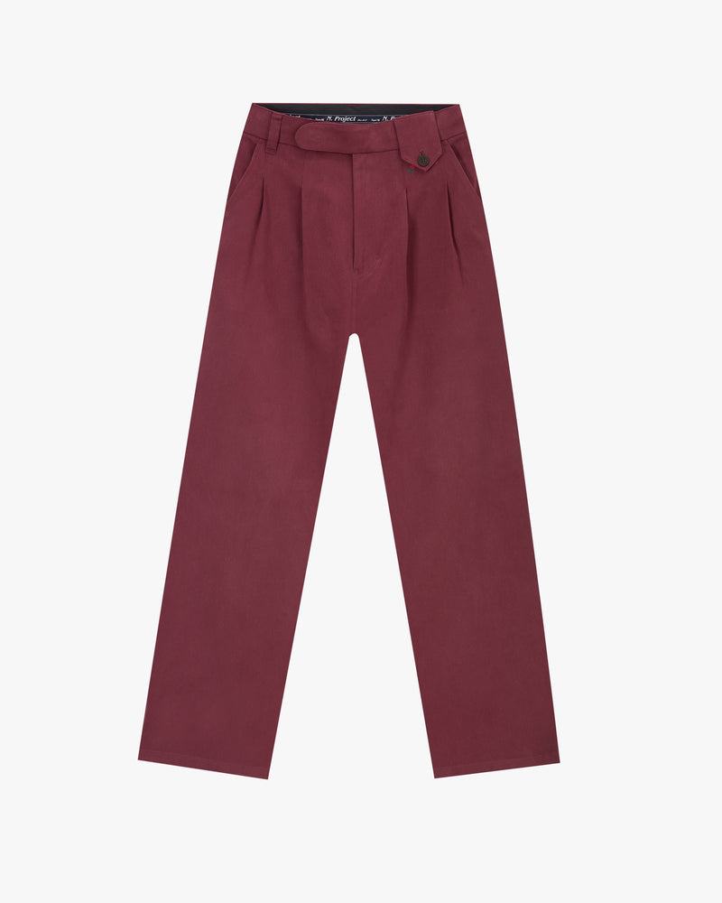 Vinyl Chino Pants Burgundy