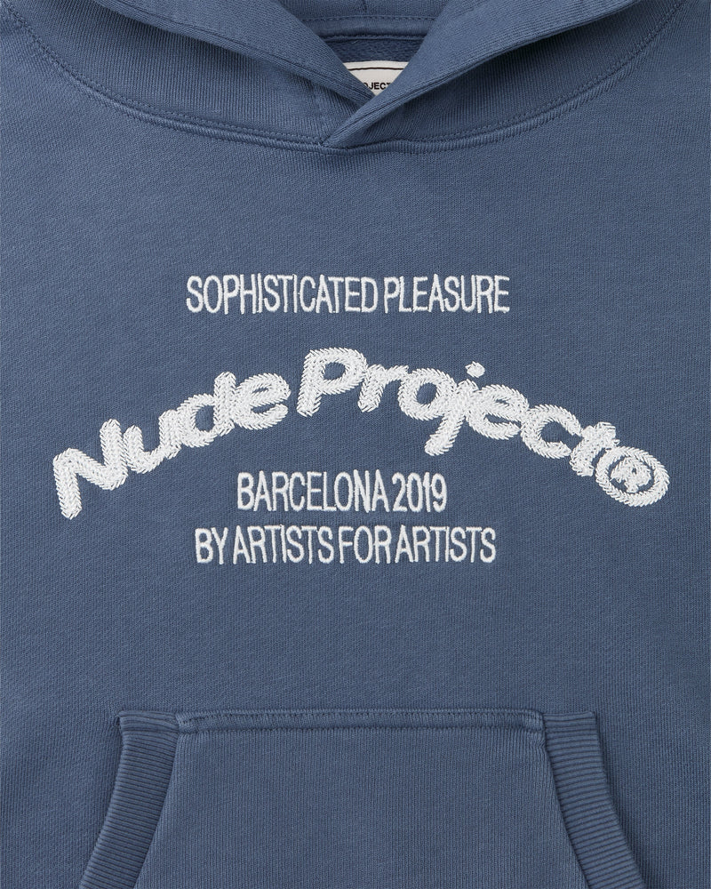 Liberty Boxy Hoodie Blue