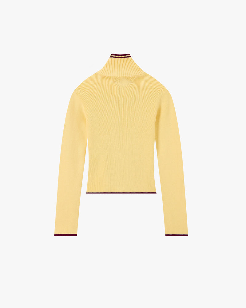 Kiddo Full-Zip Knit Yellow