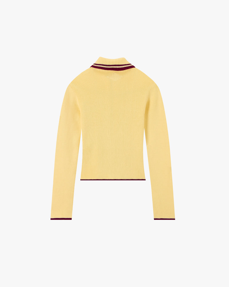 Kiddo Full-Zip Knit Yellow