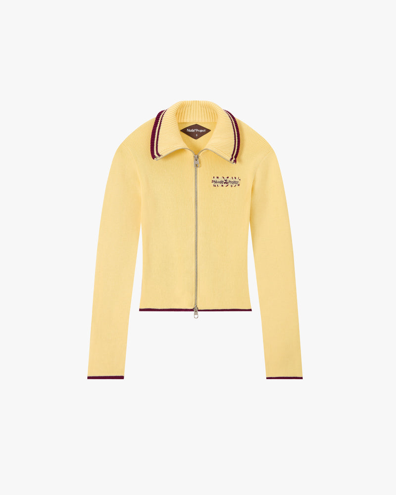 Kiddo Full-Zip Knit Yellow
