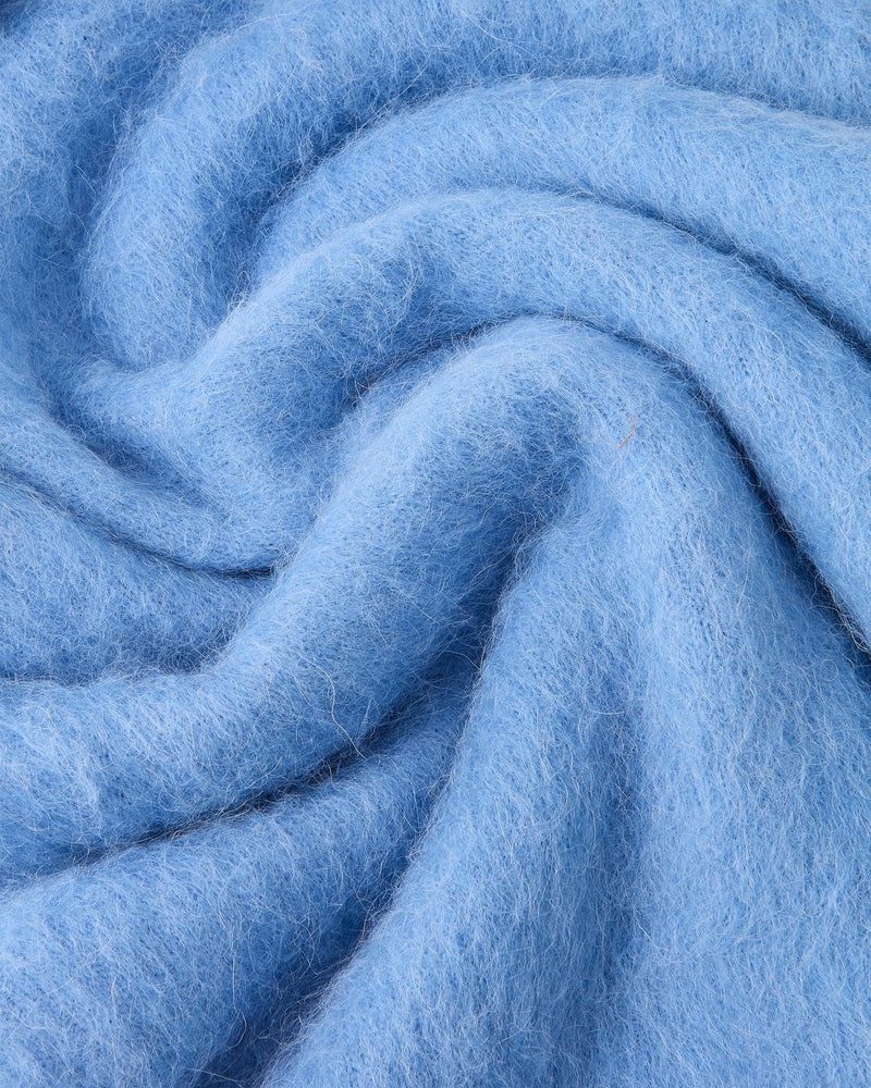 Alpachino Knit Zip-Up Hoodie Blue