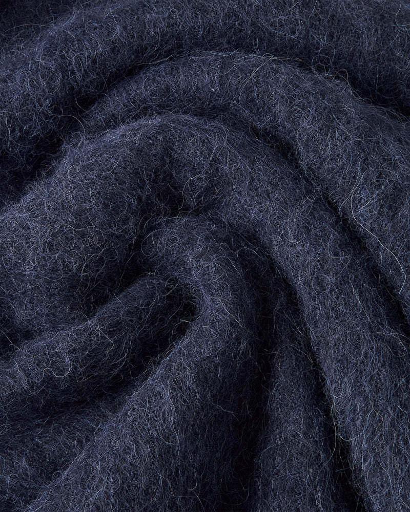 Alpachino Knit Zip-Up Hoodie Navy