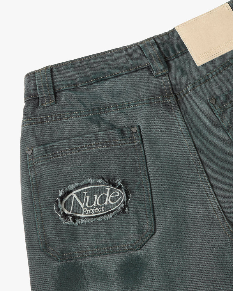 Wasted Jeans Washed Green