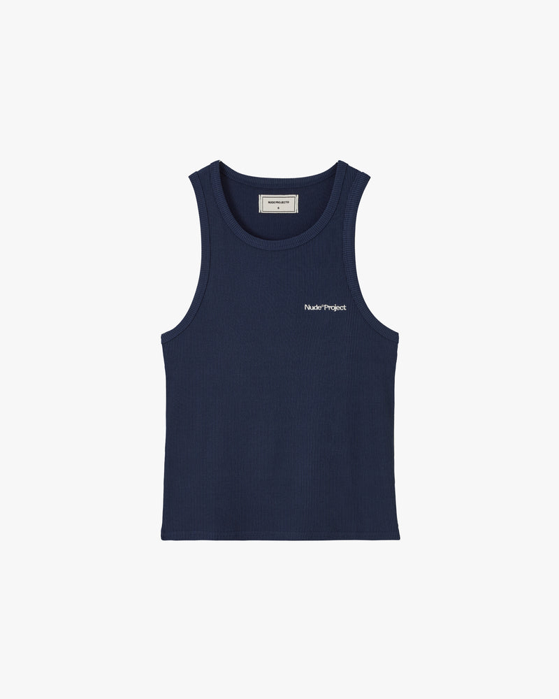 Basic Tank Top Navy/Yellow