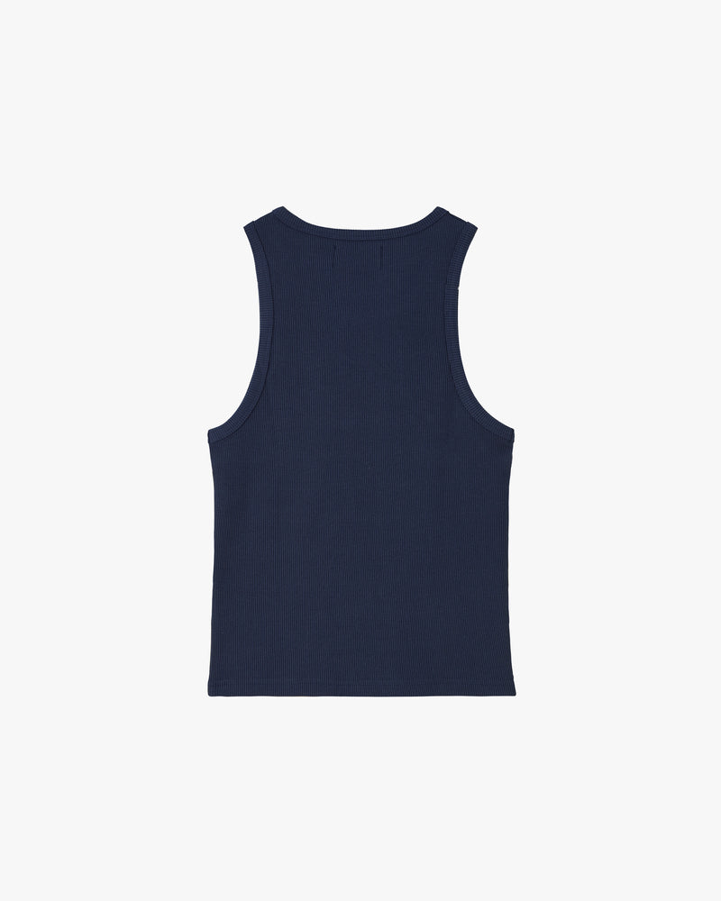 Basic Tank Top Navy/Yellow