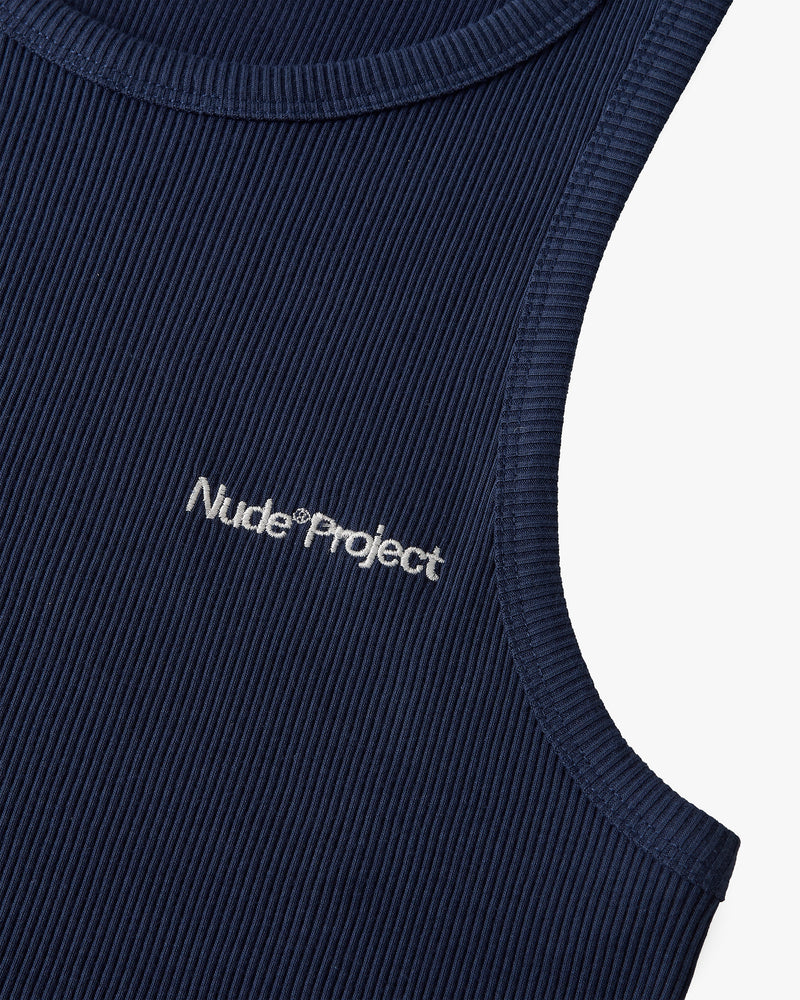 Basic Tank Top Navy/Yellow