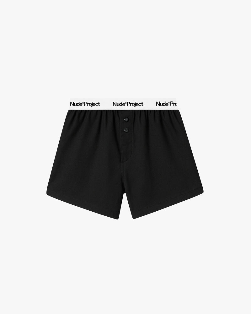 Boxer Poplin Black/White 2xPack