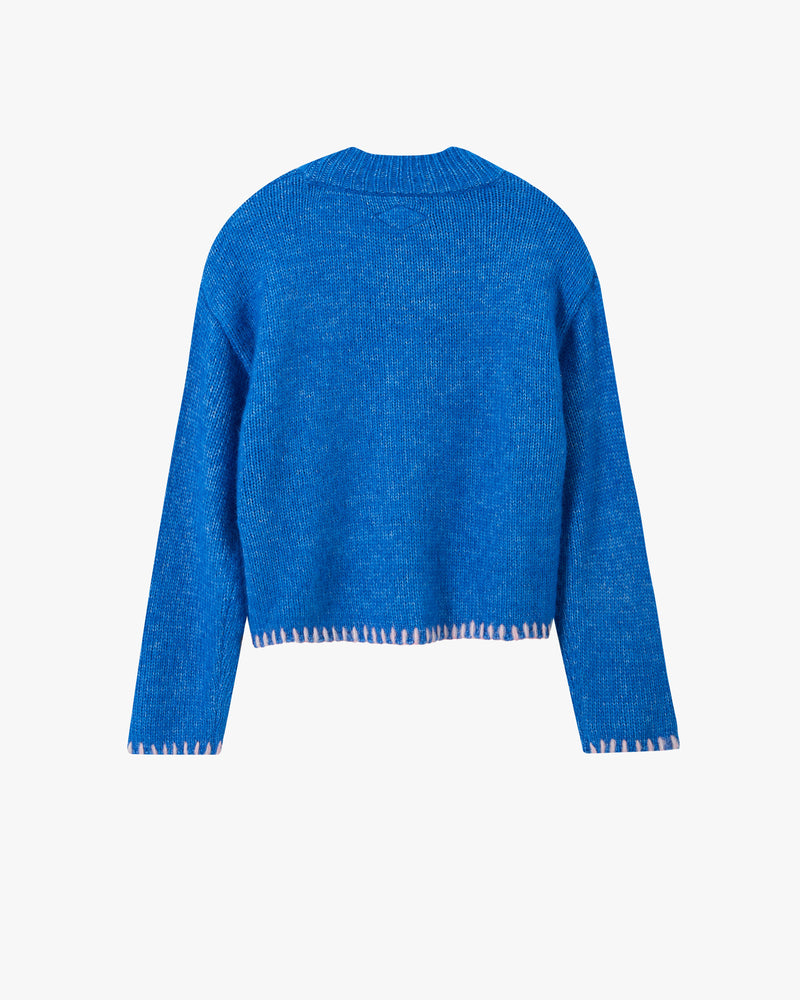 Kitty Knit Sweater Blue