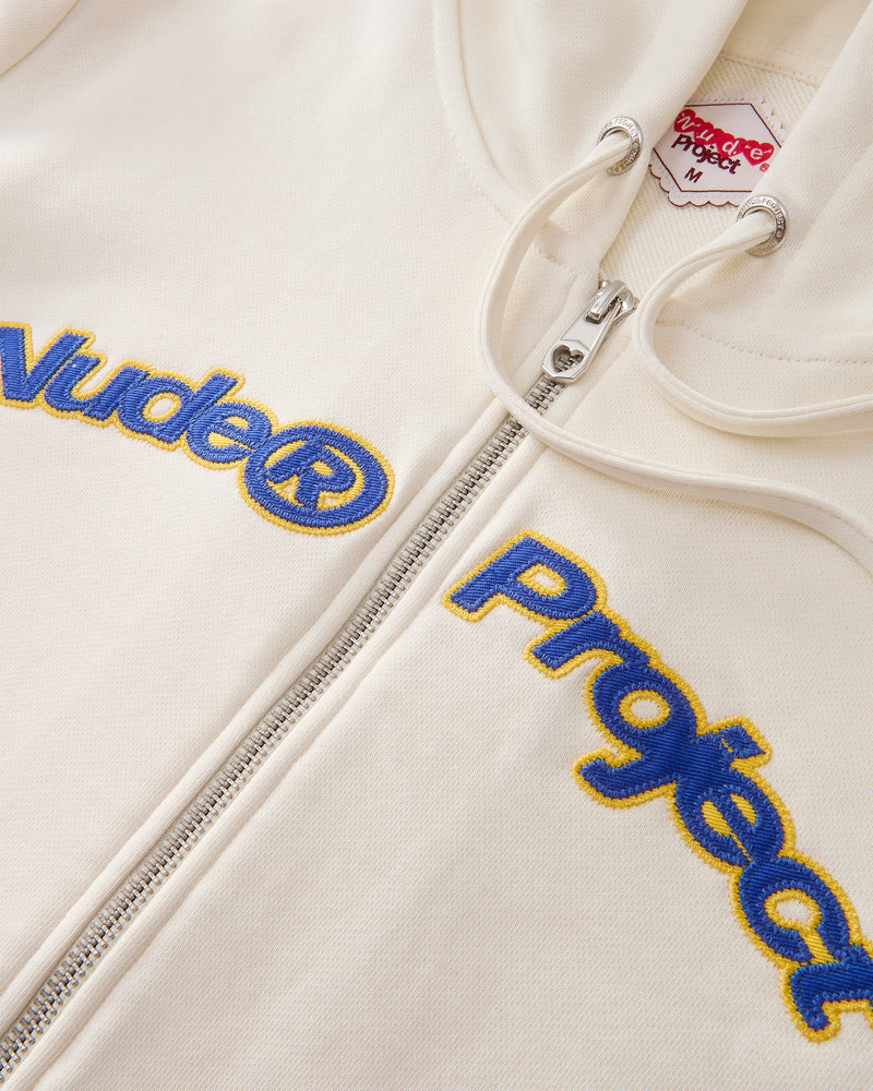 Margarita Zip-up Hoodie Ivory