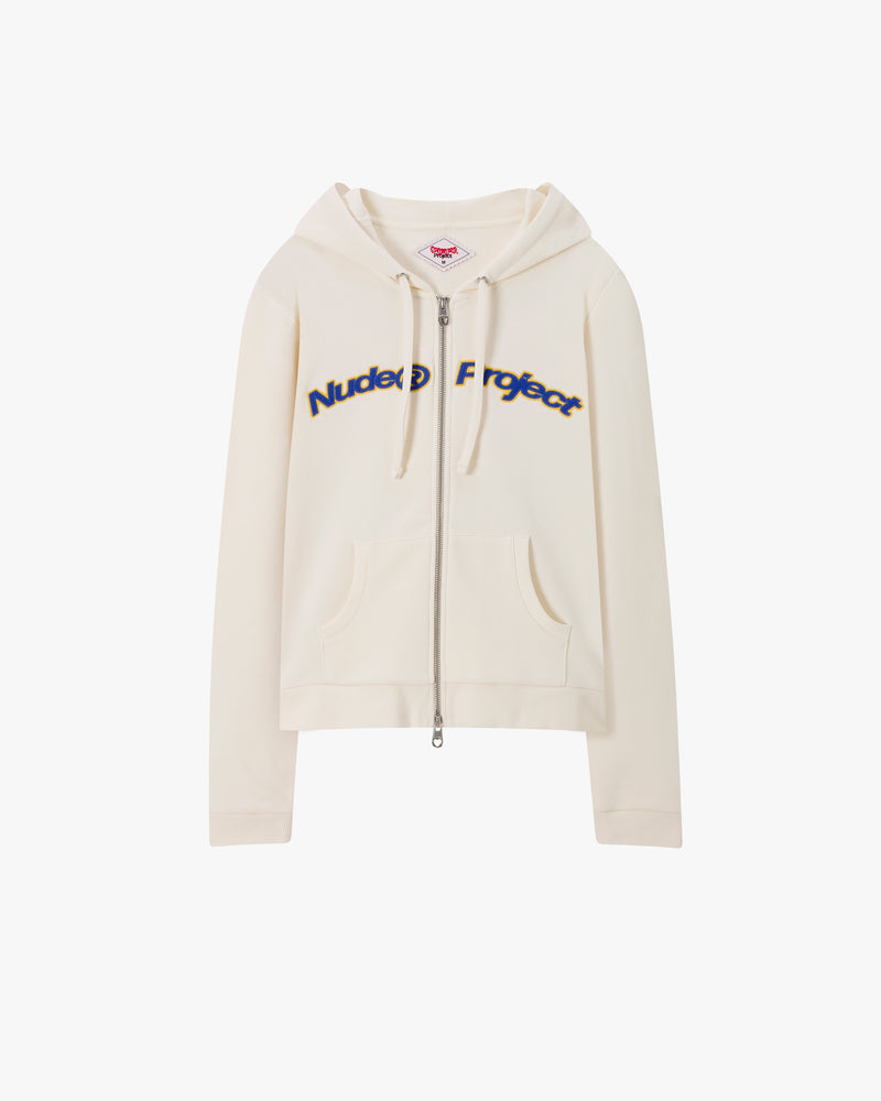 Margarita Zip-up Hoodie Ivory