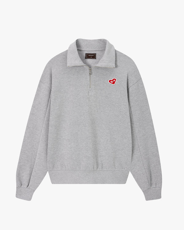 Cutie Heart Half-Zip