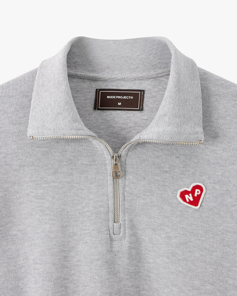Cutie Heart Half-Zip