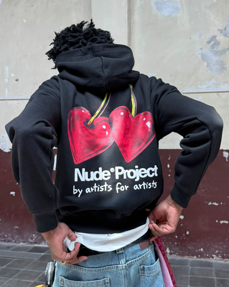 Juicy Cherry Hoodie Black
