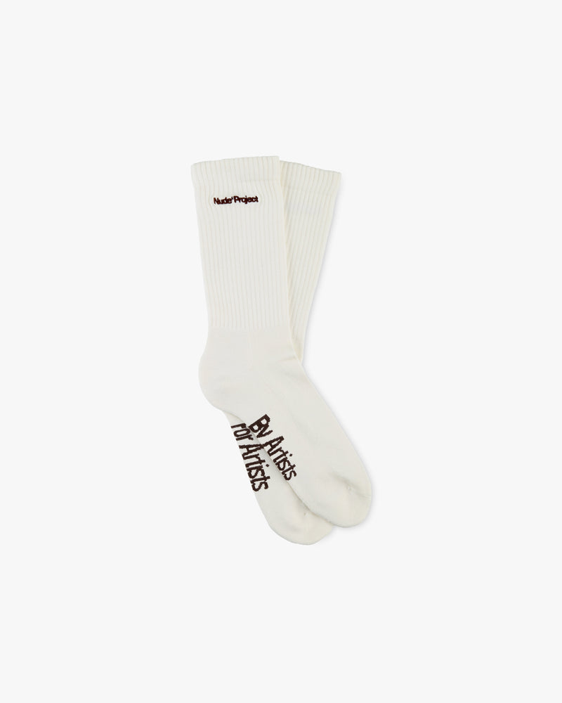 Core Socks Brown/White