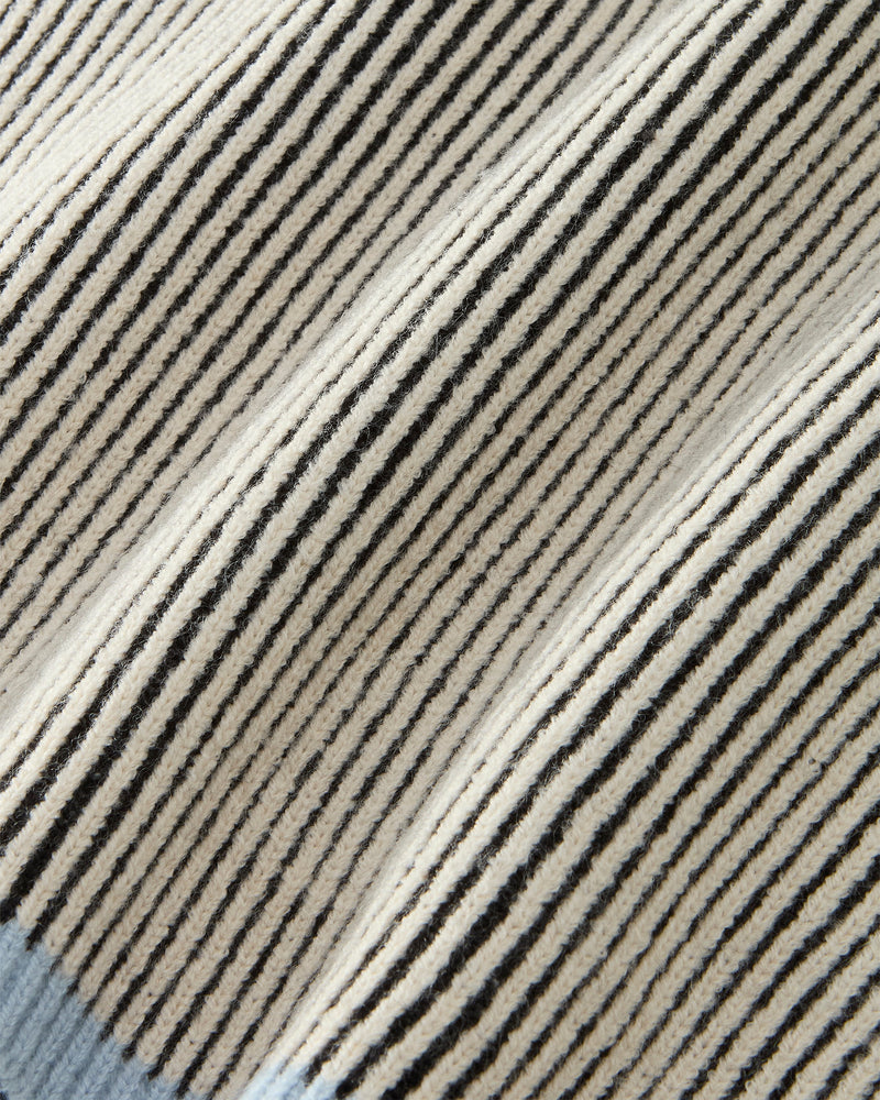 Classy Knit Zip-Up Cardigan Blue