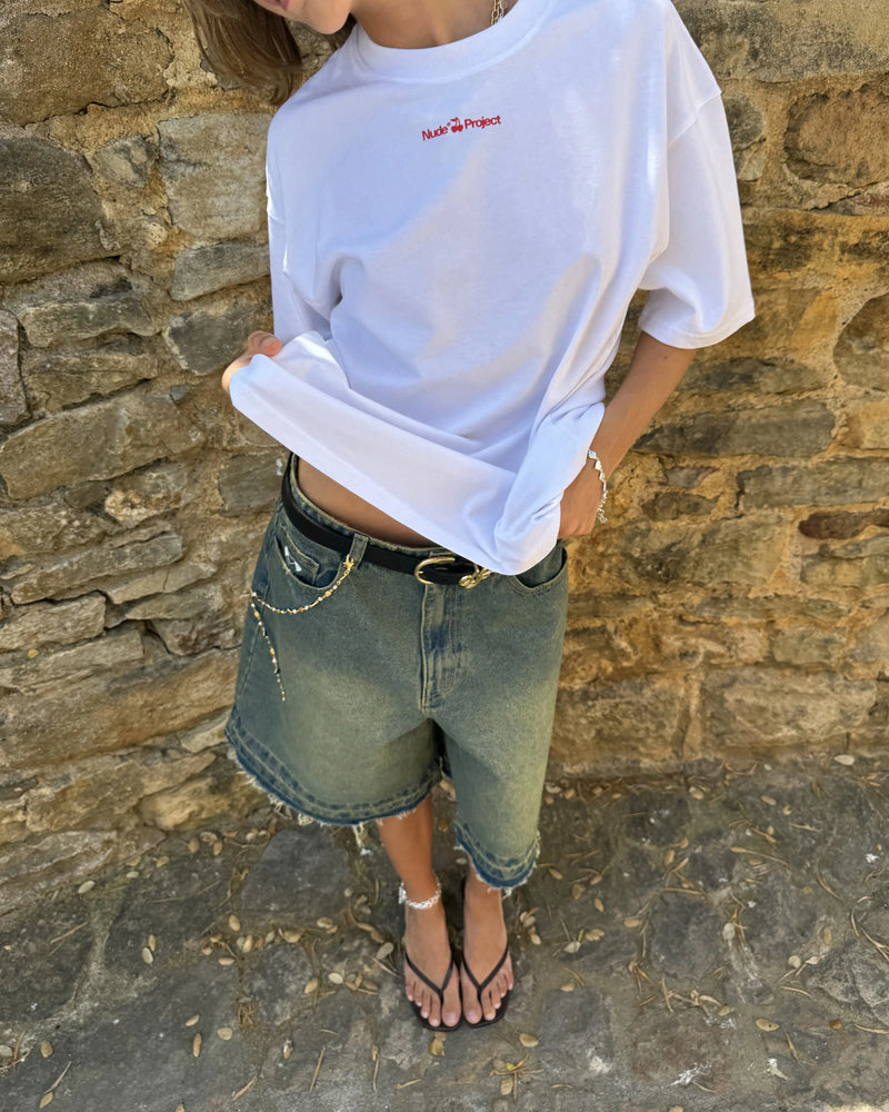 Old Baggy Denim Shorts Indigo