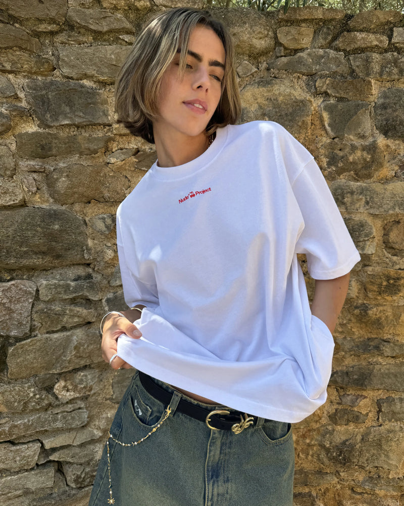 Cherry Logo Tee White