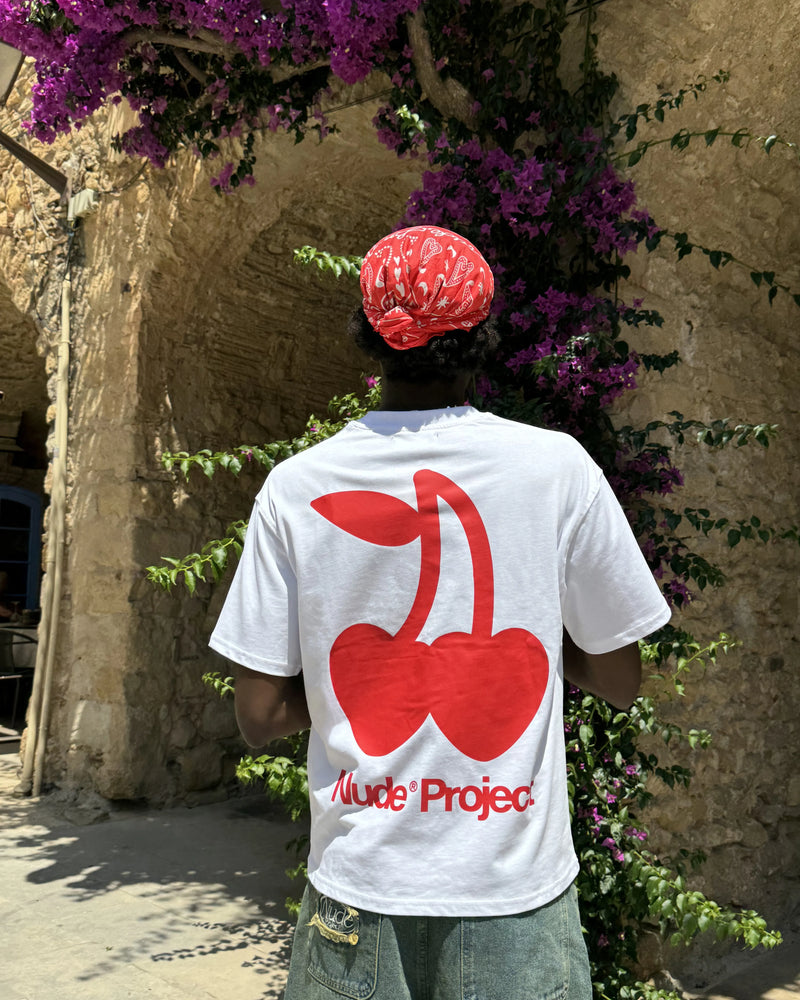 Cherry Logo Tee White