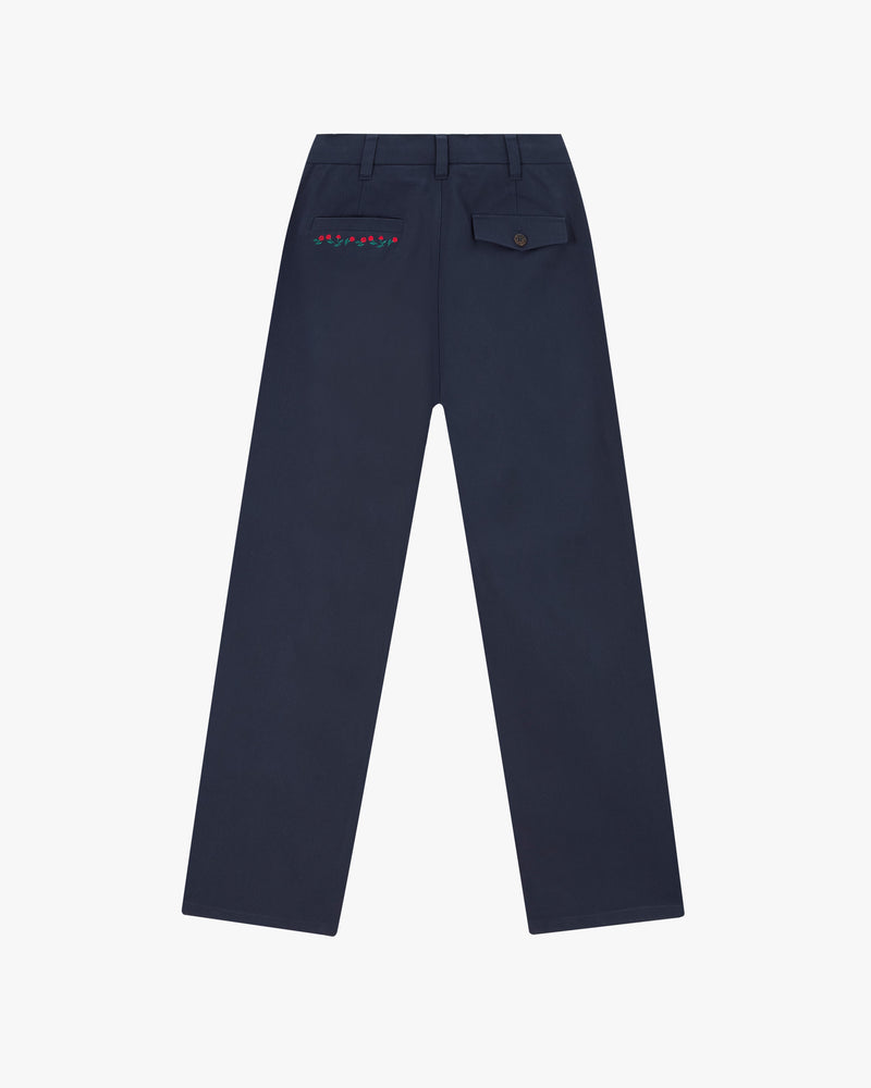 Vinyl Chino Pants Navy