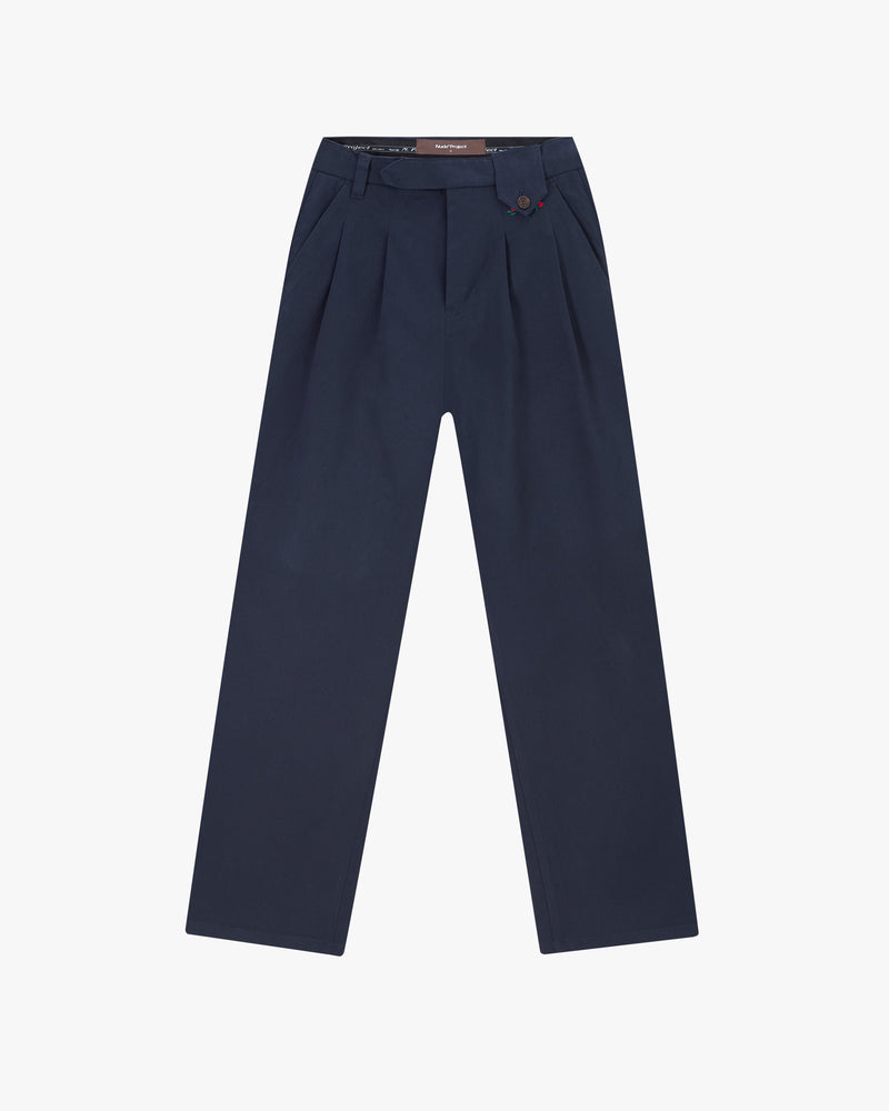 Vinyl Chino Pants Navy