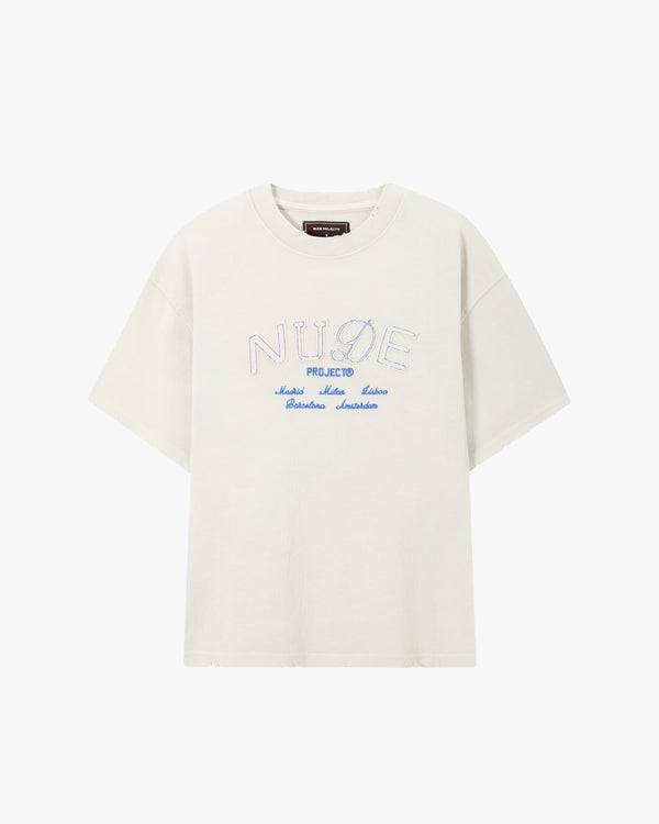 Coffee Break Tee Washed Marshmallow