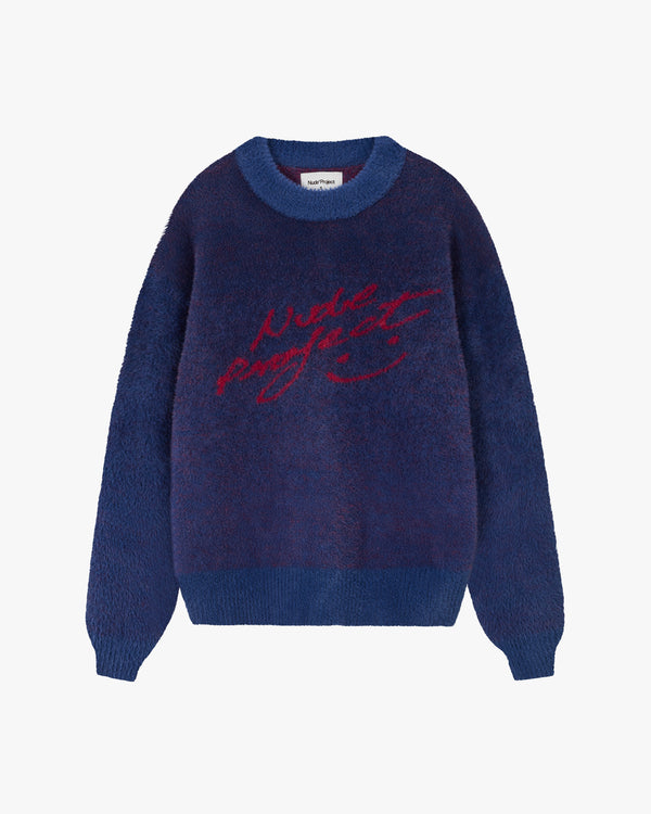 Gradient Cozy Sweater Navy