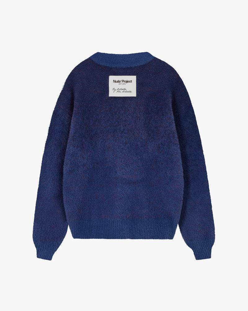 Gradient Cozy Sweater Navy