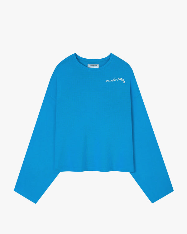 Gallery Long-Sleeve Tee Blue