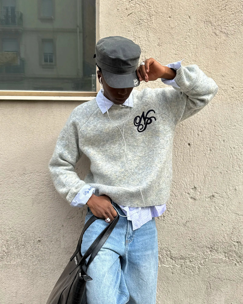 Le Marais Knit Sweater Grey