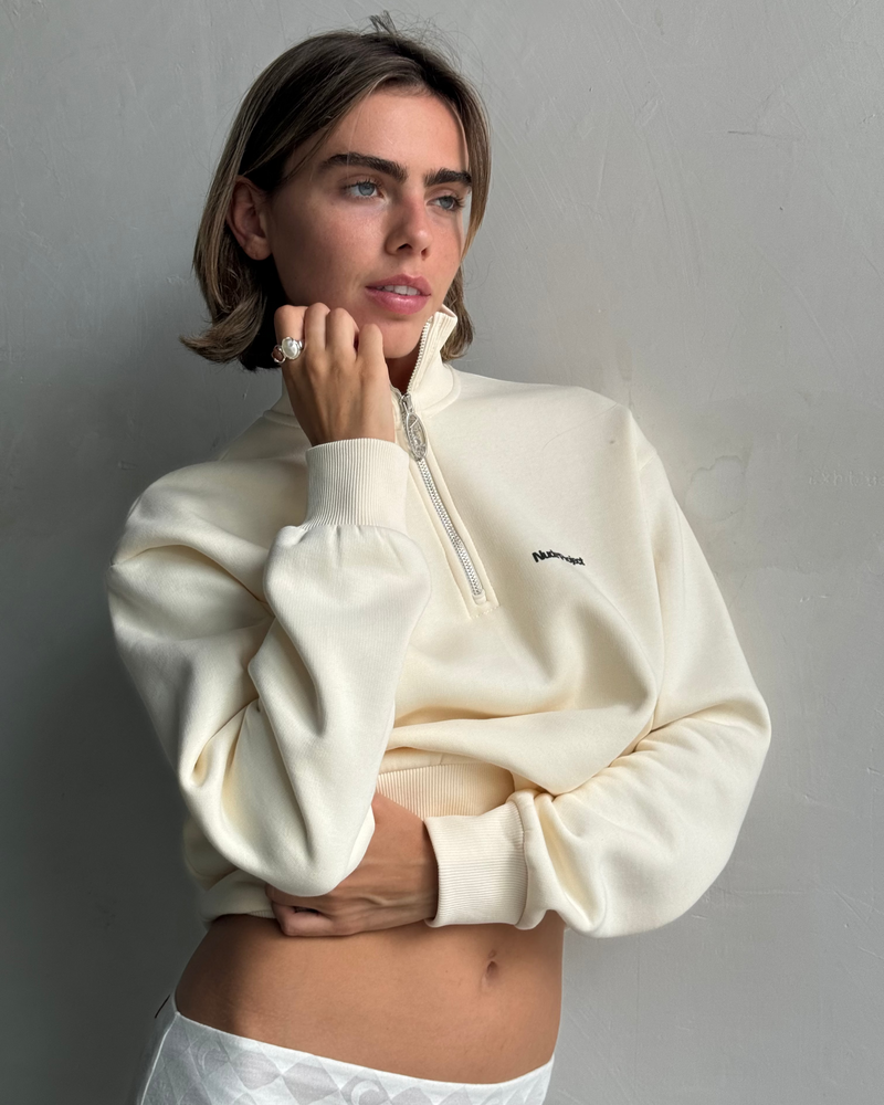 Origins Quarter-Zip Marshmallow