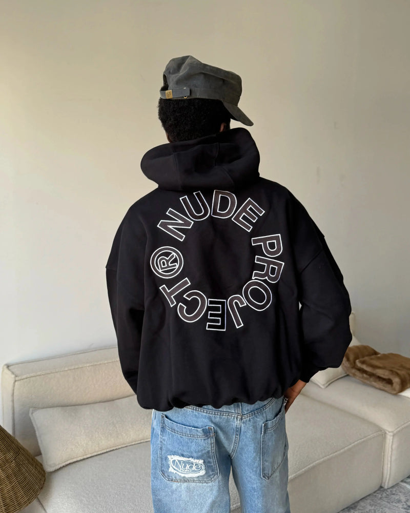 Kory Boxy Hoodie Black