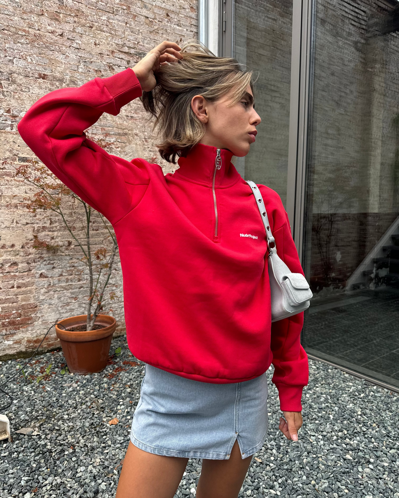 Origins Quarter-Zip Red