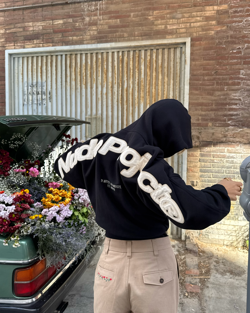 Beast Zip-up Hoodie Black