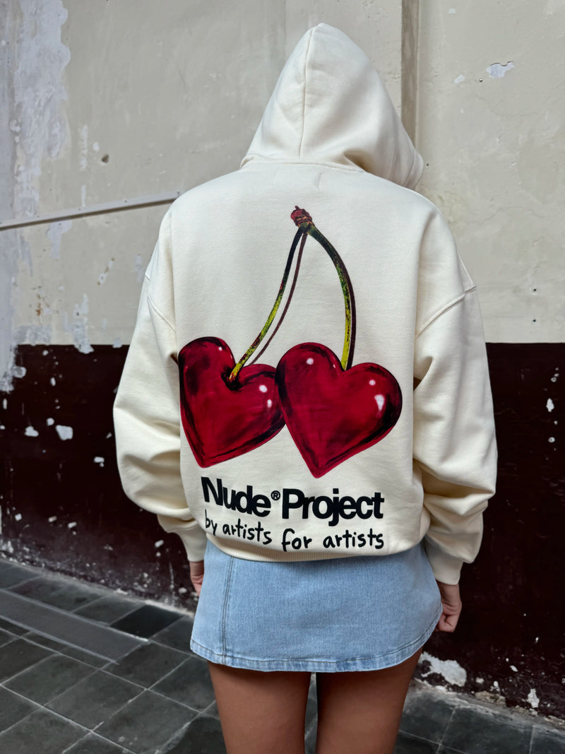 Juicy Cherry Hoodie Marshmallow