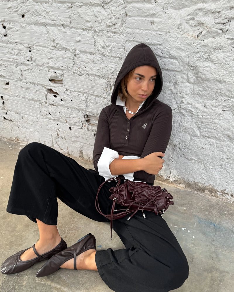 Biz Long-Sleeve Tee Brown