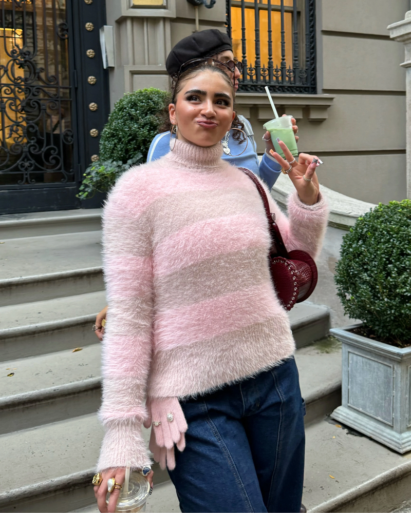 Tekel Knit Sweater Pink