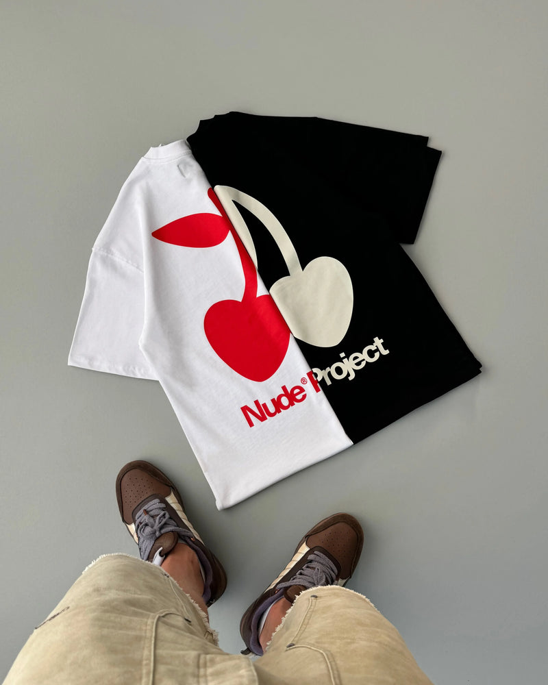 Cherry Logo Tee White